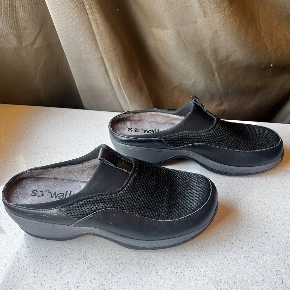 Soft Walk Womens Black Mesh Slip-On Comfort Shoes Size 10 arch Support